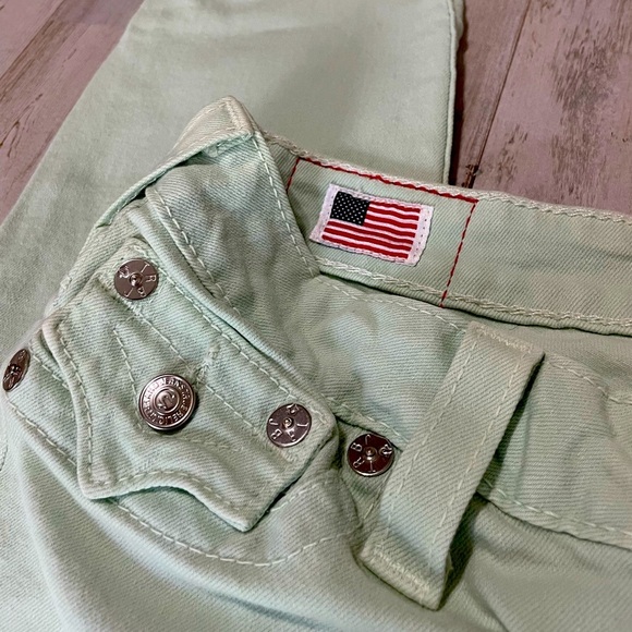 True Religion Serena Skinny Jeans Size 28 Mint - Picture 5 of 11